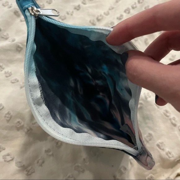 NEW Tie Dye Cotton Canvas Makeup Jewelry Bag with Zipper - Picture 3 of 3